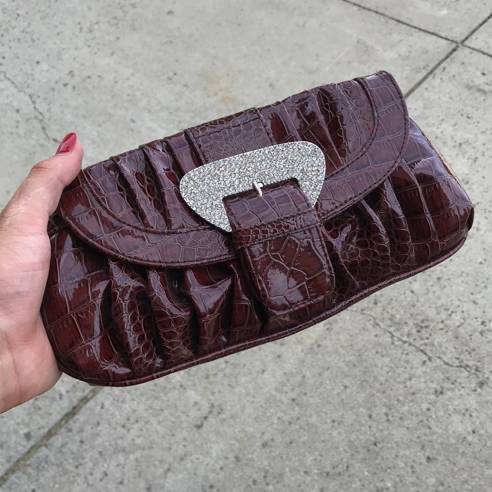 Shiny brown clutch!